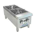 image of Comstock-Castle CCGHP-4 24" Countertop Gas Hotplate with (4) Burners, Manual Controls, 140.000 BTU