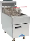 image of Comstock-Castle CCGTF-35-P 15" Countertop Full Pot LP Gas Fryer w/ 35 Lbs, 66.000 BTU