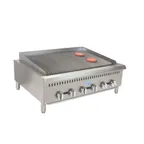 image of Comstock-Castle CCHLB36 36" Countertop Gas Lava Rock Charbroiler with (6) Burners, 120.000 BTU