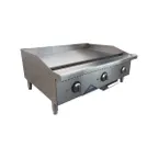 image of Comstock-Castle CS-48EG-C 48" Countertop Electric Griddle with 48” x 20.7” Surface, Chrome Coated Plate