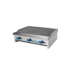 image of Comstock-Castle ELB60 60" Countertop Gas Lava Rock Charbroiler w/ (5) Burners, 150.000 BTU