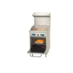 image of Comstock-Castle F318-24B 24" Gas Restaurant Range w/ 24" Full Raised Griddle, (1) Space Saver Oven, 55.000 BTU