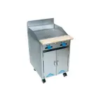 image of Comstock-Castle F32-2LB 24" Gas Restaurant Range, 24" Full Charbroiler w/ Lava Rock Broiler, (1)  Open Front Cabinet Base, 50.000 BTU 