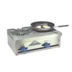 image of Comstock-Castle FHP2 24" Countertop Gas Hotplate with (2) Burners, Manual Controls, 48.000 BTU