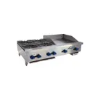image of Comstock-Castle FHP48-24 48" Countertop Gas Griddle/Hotplate Combo, Manual Controls, 136.000 BTU