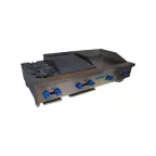 image of Comstock-Castle FHP54-4.5LB 54" Countertop Gas Lava Rock Charbroiler w/ (6) Burners, 160.000 BTU