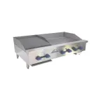image of Comstock-Castle FHP60-42-1.5RB 60" Countertop Gas Griddle/Charbroiler Combination, 148.000 BTU