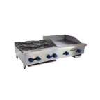 image of Comstock-Castle FHP72-48 72" Countertop Gas Griddle/Hotplate Combo, Manual Controls, 208.000 BTU