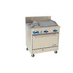 image of Comstock-Castle FK430-1.5RB 36" Gas Range w/ (2) Open Burners, 18" Charbroiler, (1) Standard Oven, 150.000 BTU
