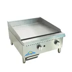 image of Comstock-Castle HG24T-1-C 24" Countertop Thermostatic Gas Griddle with Chrome Plated