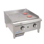 image of Comstock-Castle HG36T-1-FG 36" Countertop Thermostatic Gas Griddle with Grooved Steel Plate