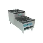 image of Comstock-Castle SUCSP18 18" Gas Stock Pot Range, (2) Three Ring Burners w/ Step-Up, 220.000 BTU