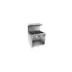 image of Comstock-Castle F33-24 36" Gas Restaurant Range w/ (2) Open Burners, (1) 24" Griddle, (1) Cabinet Base, 102.000 BTU 