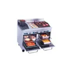 image of Comstock-Castle F33018-30-1.5RB 60" Gas Restaurant Range w/ (2) Open Burners, (1) 30" Griddle, (1) 18" Charbroiler, (1) Standard Oven, (1) Space Saver Oven, 220.000 BTU 