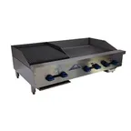 image of Comstock-Castle FHP60-30-2.5LB 60" Countertop Gas Griddle/Charbroiler Combination, 152.000 BTU
