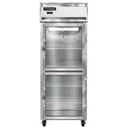 image of Continental Refrigerator 1FENSAGDHD 28" 2-Glass Door Reach-In Freezer, Top Mounted, 21 cu. ft., Stainless Steel
