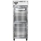 image of Continental Refrigerator 1FESNGDHD 28" One Section Reach-In Freezer w/ 2 Glass Half Doors, 18 cu. ft.