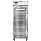 image of Continental Refrigerator 1FESNSSGD 28" One Section Reach-In Freezer w/ Glass Door, All Stainless Steel, 18 cu. ft.