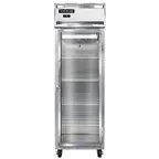 image of Continental Refrigerator 1FNGD 26" 1-Section Reach-In Freezer, Glass Door, Top Mounted, 20 cu. ft., Stainless Steel Front