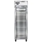 image of Continental Refrigerator 1FNSAGD 26" 1-Section Reach-In Freezer, Glass Door, Top Mounted, 20 cu. ft., Stainless Steel