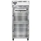 image of Continental Refrigerator 1FXNSSGDHD 36" One Section Reach-In Freezer w/ 2 Half Glass Doors, All Stainless Steel, 30 cu. ft.