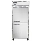 image of Continental Refrigerator 1FXNSSHD 36" One Section Reach-In Freezer w/ 2 Half Solid Doors, All Stainless Steel, 30 cu. ft.