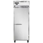 image of Continental Refrigerator 1RENPT 29" 1-Section Pass-Thru Refrigerator w/ 2 Solid Doors, Stainless Steel Front Aluminum Ends, 22 cu ft