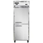 image of Continental Refrigerator 1RFENHD 28" 1-Section Reach-In Refrigerator/Freezer Combo w/ 2 Half Solid Doors