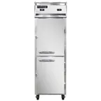 image of Continental Refrigerator 1RFNSSHD Reach-In Refrigerator Freezer w/ 1-Section, 2 Solid Half Doors