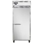 image of Continental Refrigerator 1RXNPT 36" 1-Section Pass-Thru Refrigerator w/ 2 Solid Doors, Stainless Steel Front Aluminum Ends, 30 cu. ft.