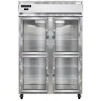 image of Continental Refrigerator 2FNGDHD 52" 2-Section Reach-In Freezer, 4 Glass Half Doors, Top Mounted, 48 cu. ft.