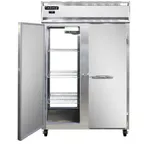 image of Continental Refrigerator 2FNPT 52" 2-Section Pass-Thru Freezer, 4 Solid Doors, Top Mounted, 48 cu. ft., Stainless Steel Front