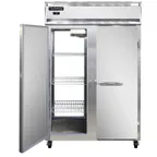 image of Continental Refrigerator 2FNSAPT 52" 2-Section Pass-Thru Freezer, 4 Solid Doors, Top Mounted, 48 cu. ft., Stainless Steel