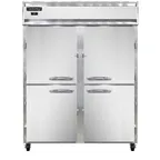 image of Continental Refrigerator 2FENSSPTHD 57" 2-Section Pass-Thru Freezer, 8 Half Solid Doors, Stainless Steel, Top Mounted, 50 cu. ft.