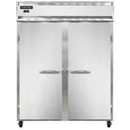 image of Continental Refrigerator 2FESNSS 57" Two Section Reach-In Freezer w/ 2 Solid Doors, All Stainless Steel, 40 cu. ft.