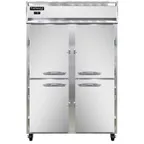 image of Continental Refrigerator 2FNSSHD 52" 2-Section Reach-In Freezer, 4 Half Solid Doors, Stainless Steel, Top Mounted, 48 cu. ft.