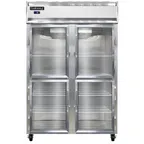 image of Continental Refrigerator 2FSGDHD 52" Two Section Reach-In Freezer w/ 4 Half Glass Doors, 32 cu. ft.