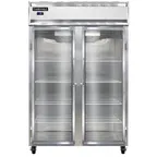 image of Continental Refrigerator 2FSNSSGD 52" Two Section Reach-In Freezer w/ 2 Glass Doors, All Stainless Steel, 32 cu. ft.