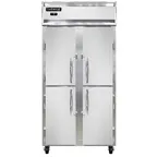 image of Continental Refrigerator 2FSENHD 36" 2-Section Reach-In Freezer, 4 Half Solid Doors, 30 cu. ft., Stainless Steel Front, Aluminum Interior