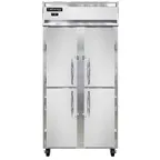 image of Continental Refrigerator 2FSENSSHD 36" 4-Half Solid Door 2-Section Reach-In Freezer, Top Mounted, 30 cu. ft., Stainless Steel
