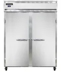 image of Continental Refrigerator 2RENSS 57" 2-Section Reach-In Refrigerator w/ 2 Solid Doors, All Stainless Steel, 50 cu.ft.