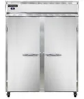 image of Continental Refrigerator 2RESNSS 57" 2-Section Reach-In Refrigerator w/ 2 Solid Doors, All Stainless Steel, 40 cu.ft.