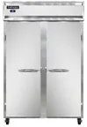 image of Continental Refrigerator 2RNSA 52" 2-Section Reach-In Refrigerator w/ 2 Solid Doors, Stainless Steel Exterior, 48 cu.ft.
