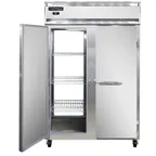 image of Continental Refrigerator 2RNSSPT 52" 2-Section Pass-Thru Refrigerator w/ 4 Solid Doors, All Stainless Steel, 50 cu. ft.