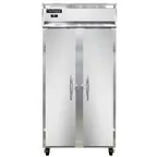 image of Continental Refrigerator 2RSEN 36" 2-Section Reach-In Refrigerator w/ 2 Solid Doors, Stainless Steel Front Aluminum Exterior, 30 cu.ft.