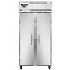 image of Continental Refrigerator 2RSESN 36" 2-Section Reach-In Refrigerator w/ 2 Solid Doors, Stainless Steel Front Aluminum Exterior, 24 cu.ft.