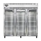 image of Continental Refrigerator 3FNGD 78" 3-Glass Door Reach-In Freezer, Top Mounted, 70 cu. ft., Stainless Steel Front