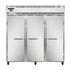 image of Continental Refrigerator 3FNSS 78" 3-Solid Door Reach-In Freezer, Top Mounted, Stainless Steel, 70 cu. ft.