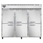 image of Continental Refrigerator 3FENSSHD 85" 3-Section Reach-In Freezer, 6 Half Solid Doors, Stainless Steel, Top Mounted, 73 cu. ft.
