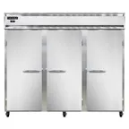 image of Continental Refrigerator 3FENSS 85" 3-Solid Door Reach-In Freezer, Top Mounted, 73 cu. ft., Stainless Steel